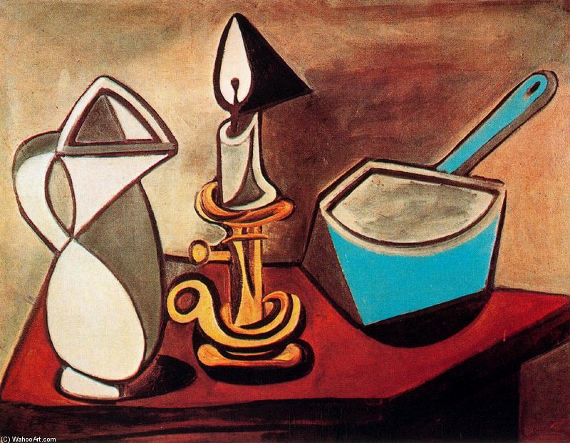WikiOO.org - Encyclopedia of Fine Arts - Malba, Artwork Pablo Picasso - Cazo esmaltado