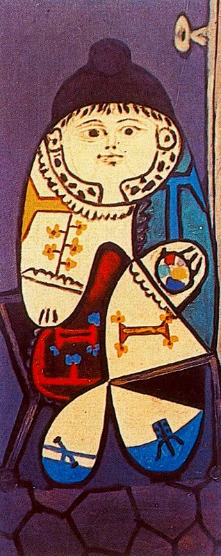 WikiOO.org - אנציקלופדיה לאמנויות יפות - ציור, יצירות אמנות Pablo Picasso - Claude en traje polaco