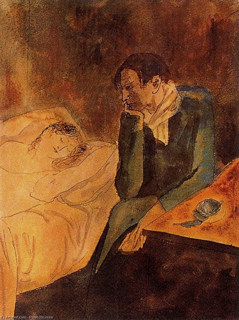 WikiOO.org - Encyclopedia of Fine Arts - Maleri, Artwork Pablo Picasso - Contemplation