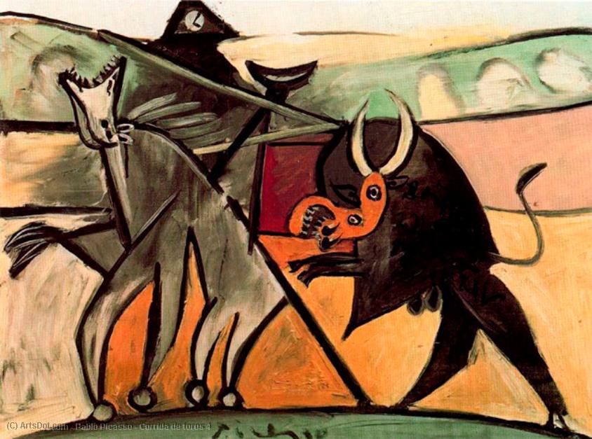 Wikioo.org – La Enciclopedia de las Bellas Artes - Pintura, Obras de arte de Pablo Picasso - Corrida delaware toros 4