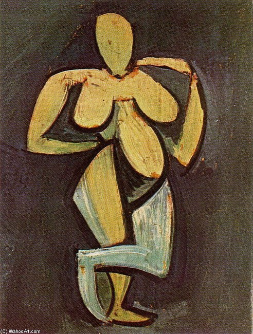 WikiOO.org - Encyclopedia of Fine Arts - Schilderen, Artwork Pablo Picasso - Desnudo de pie 2