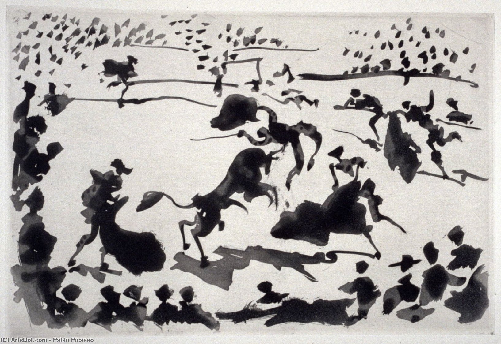 WikiOO.org - Enciklopedija dailės - Tapyba, meno kuriniai Pablo Picasso - El arrastre
