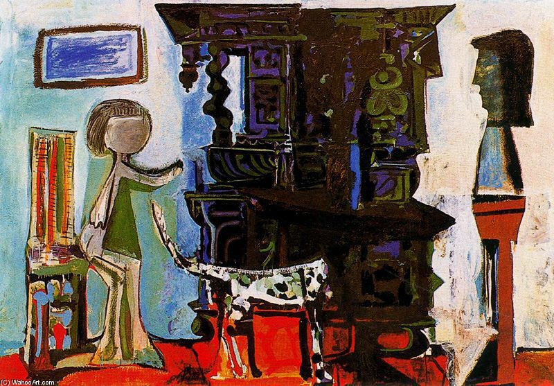 WikiOO.org - Enciclopedia of Fine Arts - Pictura, lucrări de artă Pablo Picasso - El comedor de Vauvenargues