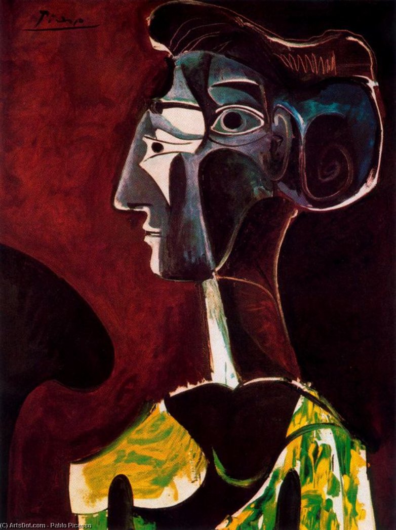 WikiOO.org - Енциклопедія образотворчого мистецтва - Живопис, Картини
 Pablo Picasso - Great Profile