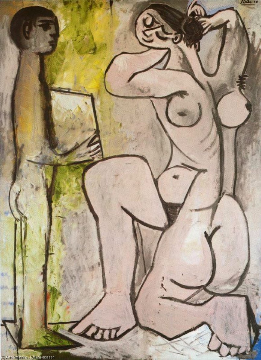 WikiOO.org - Encyclopedia of Fine Arts - Maalaus, taideteos Pablo Picasso - Grooming