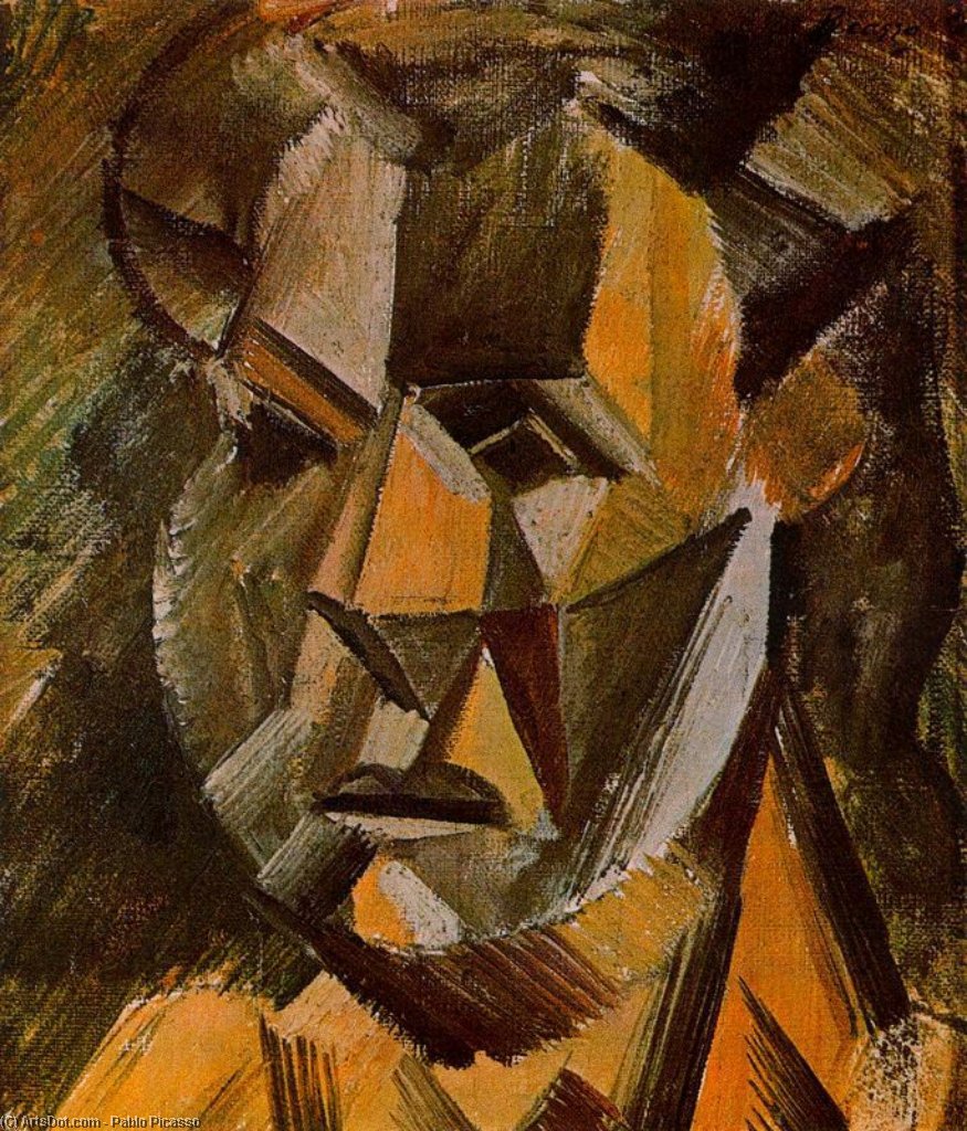 WikiOO.org - Güzel Sanatlar Ansiklopedisi - Resim, Resimler Pablo Picasso - Head of a woman 6