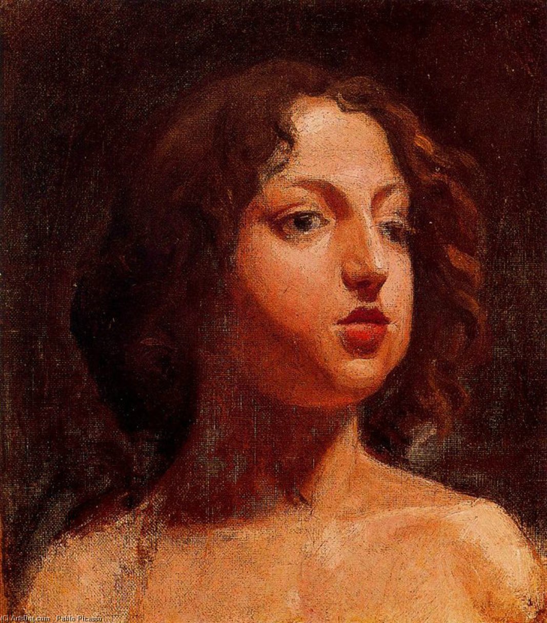 WikiOO.org - Εγκυκλοπαίδεια Καλών Τεχνών - Ζωγραφική, έργα τέχνης Pablo Picasso - Head of a woman