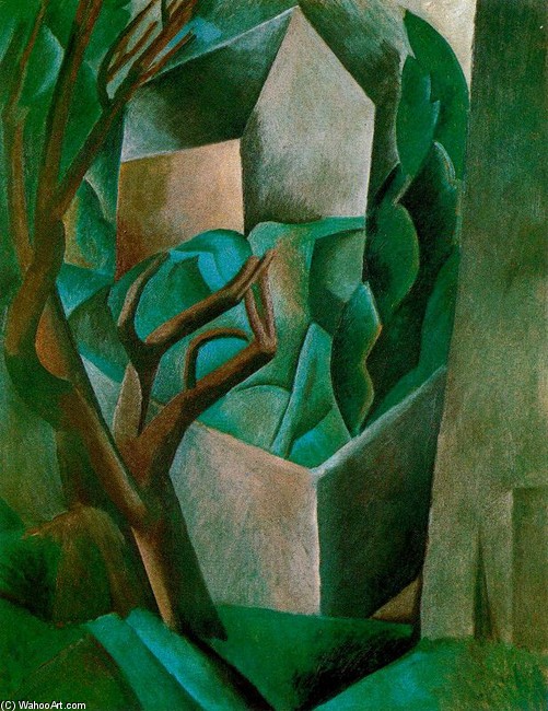 Wikioo.org - The Encyclopedia of Fine Arts - Painting, Artwork by Pablo Picasso - House in a Garden 1