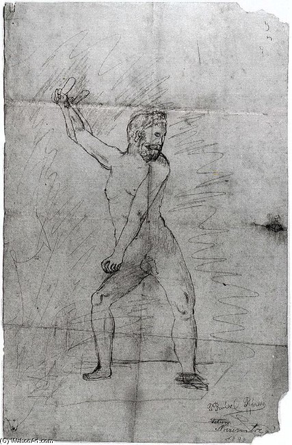 WikiOO.org - Encyclopedia of Fine Arts - Maalaus, taideteos Pablo Picasso - Hércules con su maza