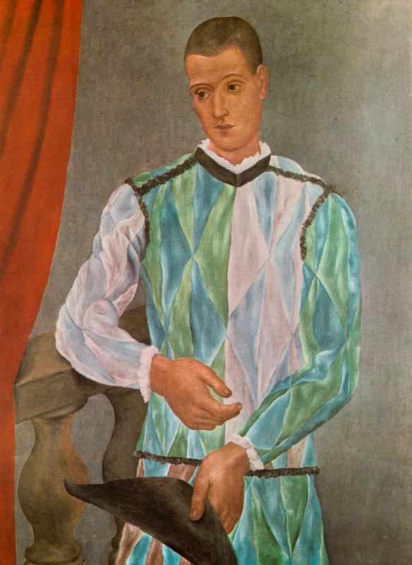 WikiOO.org - Encyclopedia of Fine Arts - Lukisan, Artwork Pablo Picasso - L'arlequin de Barcelone