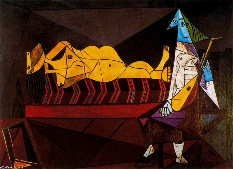 WikiOO.org - Encyclopedia of Fine Arts - Festés, Grafika Pablo Picasso - La alborada