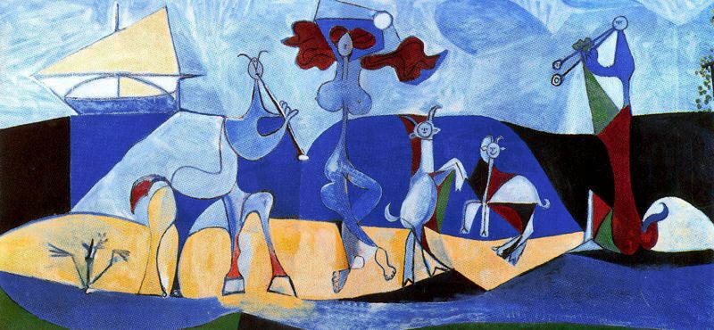 Wikioo.org – La Enciclopedia de las Bellas Artes - Pintura, Obras de arte de Pablo Picasso - La alegría delaware vivir