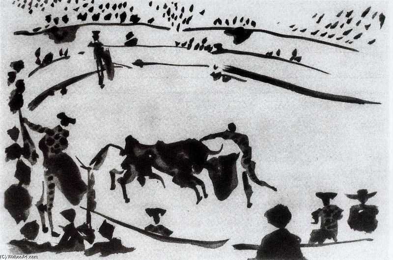 WikiOO.org - Енциклопедія образотворчого мистецтва - Живопис, Картини
 Pablo Picasso - La estocada
