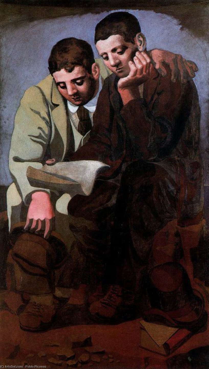 WikiOO.org - Encyclopedia of Fine Arts - Maalaus, taideteos Pablo Picasso - La lectura de la carta