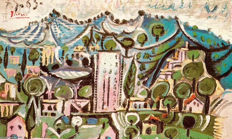 Wikioo.org – La Enciclopedia de las Bellas Artes - Pintura, Obras de arte de Pablo Picasso - paisaje del 2