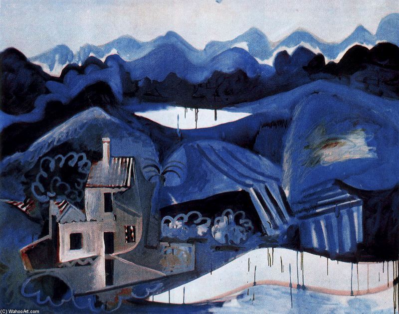 Wikioo.org - สารานุกรมวิจิตรศิลป์ - จิตรกรรม Pablo Picasso - Landscape in Mougins