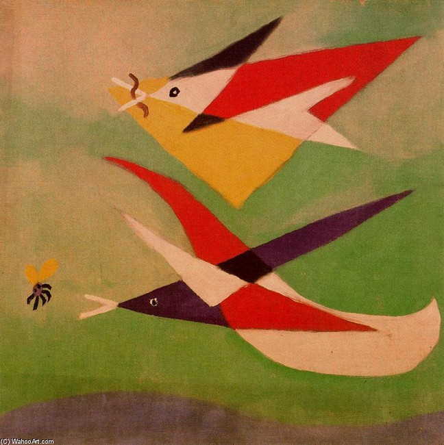 WikiOO.org - Енциклопедия за изящни изкуства - Живопис, Произведения на изкуството Pablo Picasso - Las golondrinas