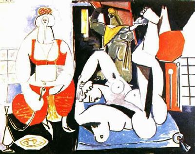 Wikioo.org - The Encyclopedia of Fine Arts - Painting, Artwork by Pablo Picasso - Las mujeres de Argel 2
