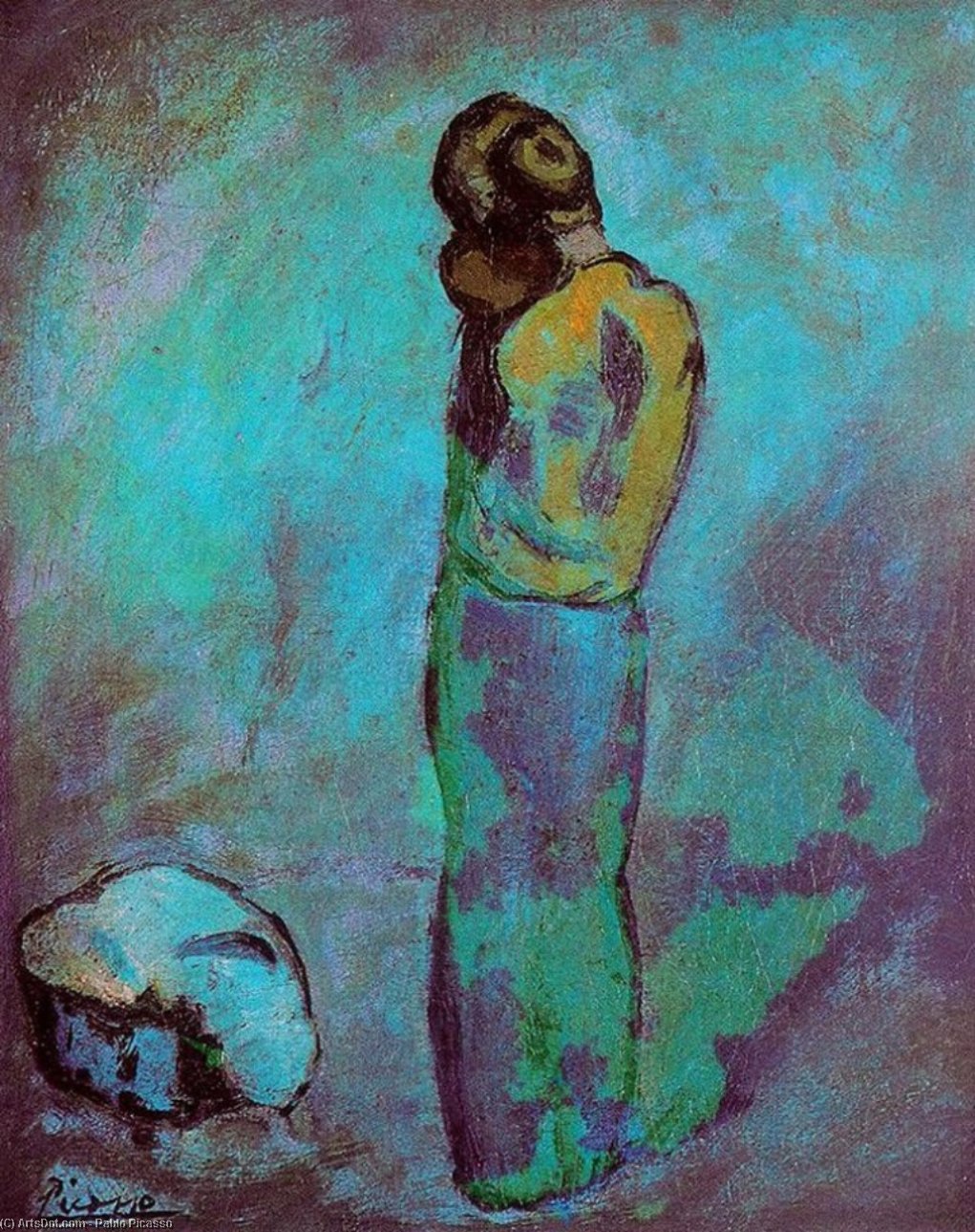 Wikioo.org - The Encyclopedia of Fine Arts - Painting, Artwork by Pablo Picasso - Madre y niño