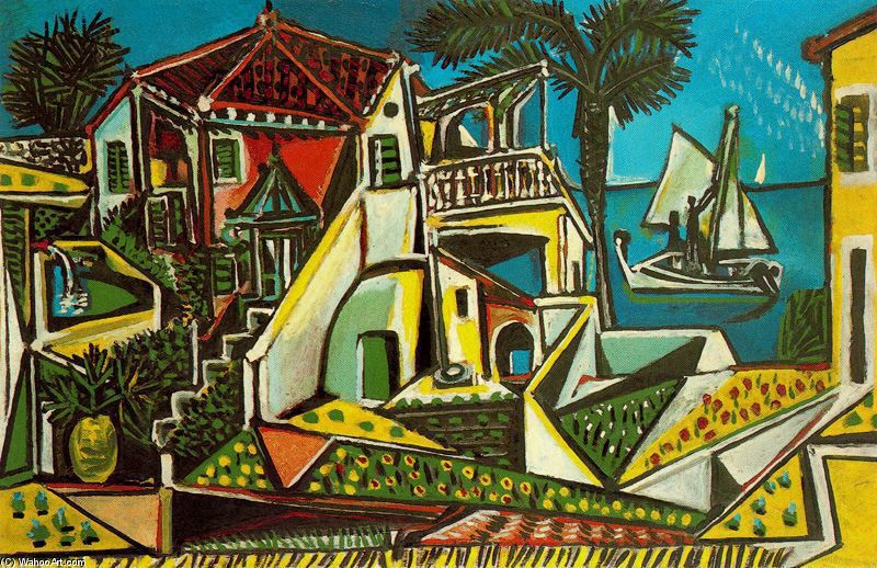Wikioo.org - The Encyclopedia of Fine Arts - Painting, Artwork by Pablo Picasso - Mediterranean view