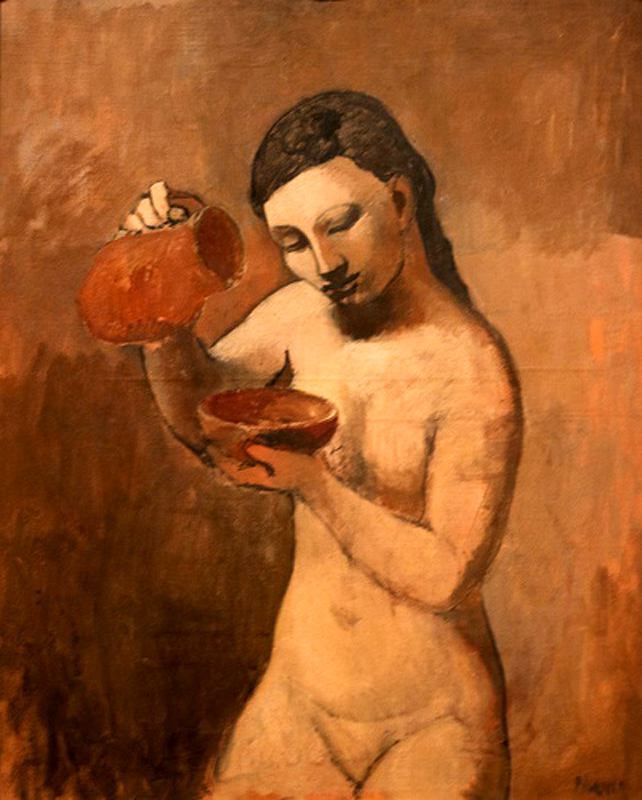 Wikioo.org - Bách khoa toàn thư về mỹ thuật - Vẽ tranh, Tác phẩm nghệ thuật Pablo Picasso - Muchacha con cántaro
