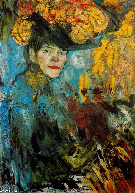 WikiOO.org - Encyclopedia of Fine Arts - Maleri, Artwork Pablo Picasso - Mujer en el palco