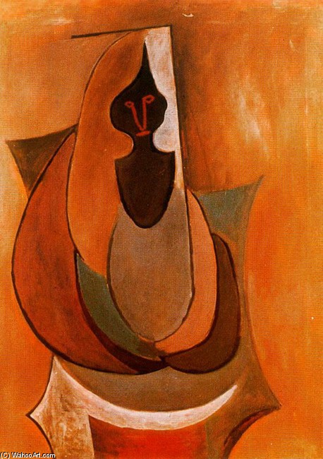 WikiOO.org - Enciklopedija dailės - Tapyba, meno kuriniai Pablo Picasso - Mujer sentada en un sillón 7