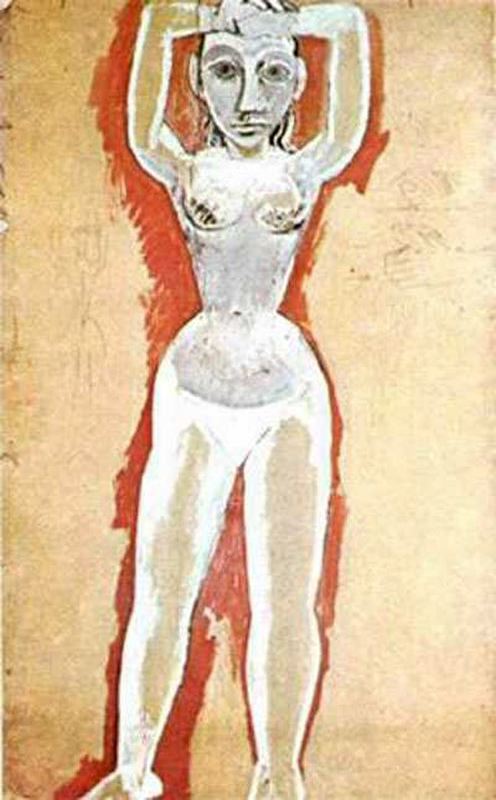 WikiOO.org - Encyclopedia of Fine Arts - Lukisan, Artwork Pablo Picasso - Nude of a woman