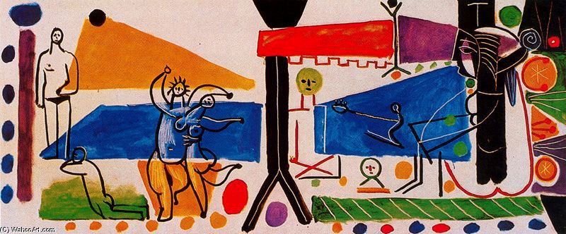 Wikioo.org – La Enciclopedia de las Bellas Artes - Pintura, Obras de arte de Pablo Picasso - Paya en la Garoupe