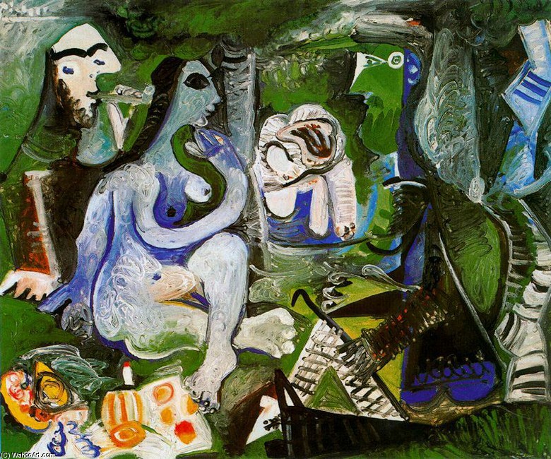 Wikioo.org - The Encyclopedia of Fine Arts - Painting, Artwork by Pablo Picasso - Picnic 4