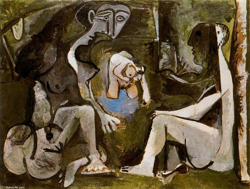 Wikioo.org - The Encyclopedia of Fine Arts - Painting, Artwork by Pablo Picasso - Picnic
