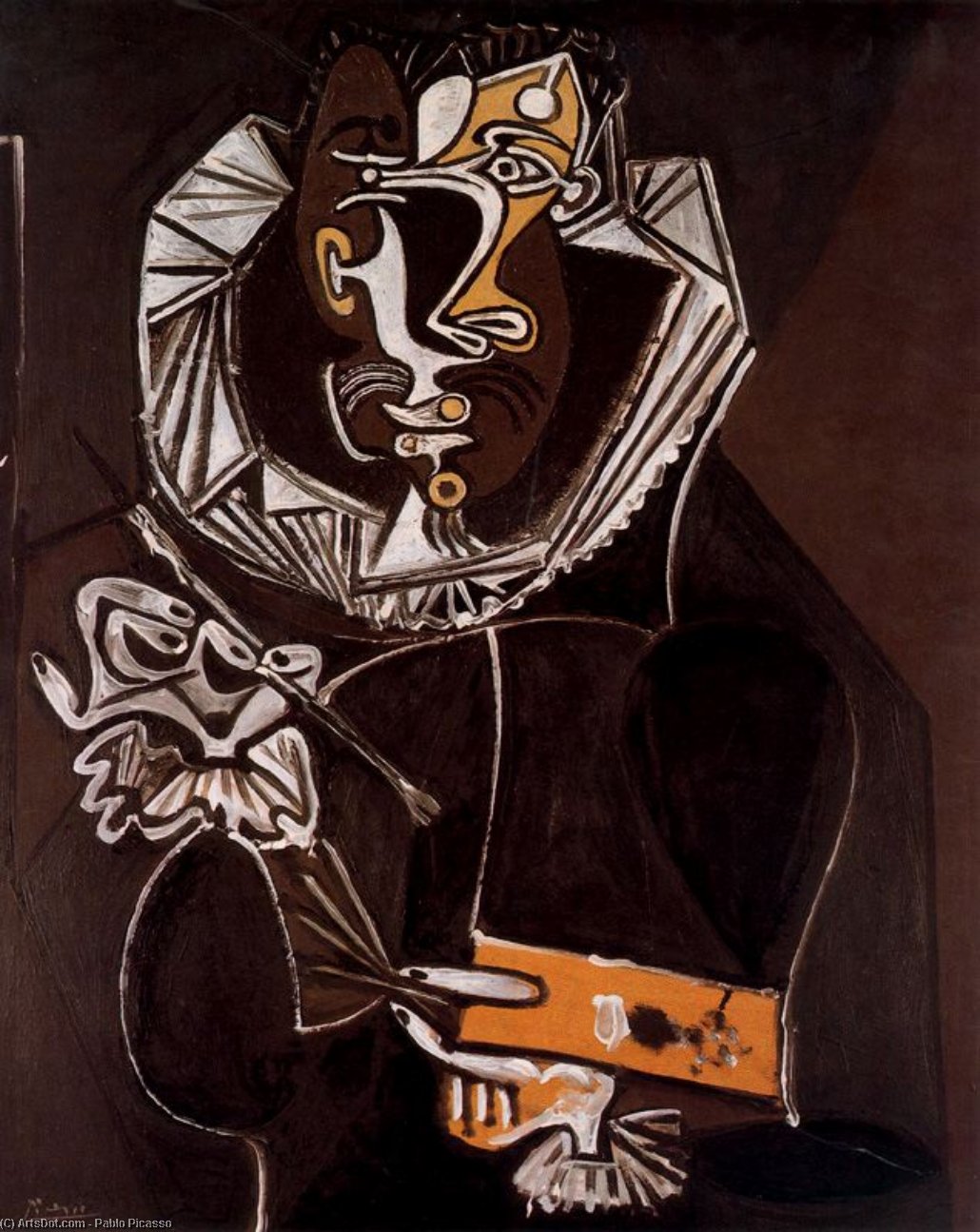 Wikioo.org – La Enciclopedia de las Bellas Artes - Pintura, Obras de arte de Pablo Picasso - Retrato de un pintor ( como el Greco )
