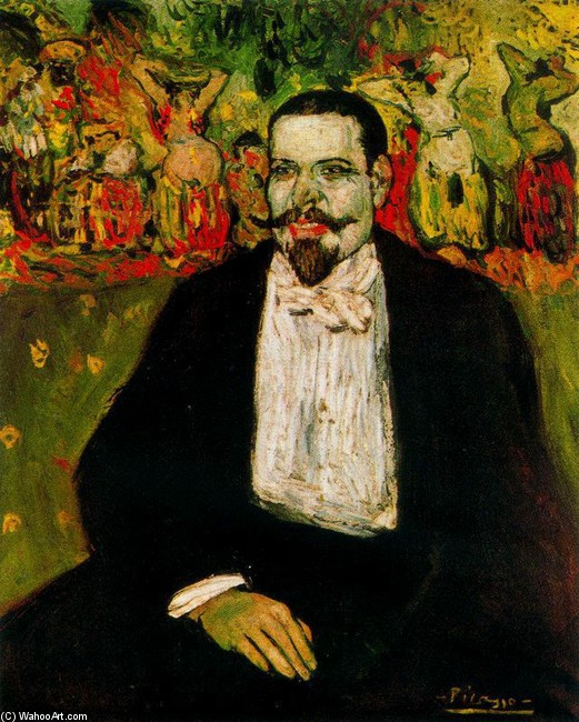 Wikioo.org - The Encyclopedia of Fine Arts - Painting, Artwork by Pablo Picasso - Portrait of Gustave Coquiot 1