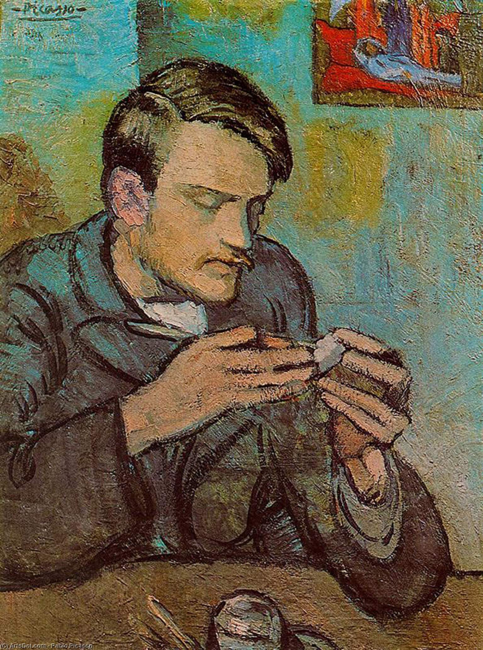 Wikioo.org - The Encyclopedia of Fine Arts - Painting, Artwork by Pablo Picasso - Portrait of Mateu Fernandez de Soto