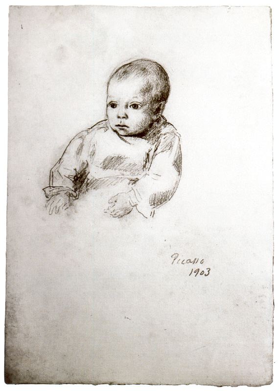 Wikoo.org - موسوعة الفنون الجميلة - اللوحة، العمل الفني Pablo Picasso - Portrait of the son of Pere Romeu