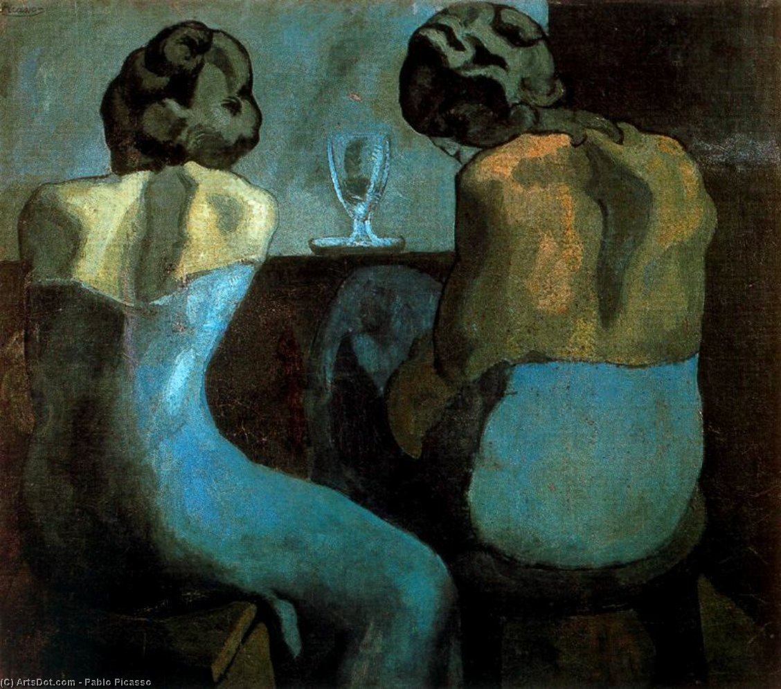 Wikioo.org - The Encyclopedia of Fine Arts - Painting, Artwork by Pablo Picasso - Rameras en un bar