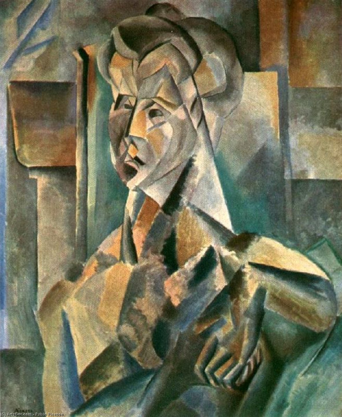 Wikioo.org - The Encyclopedia of Fine Arts - Painting, Artwork by Pablo Picasso - Seated woman 5