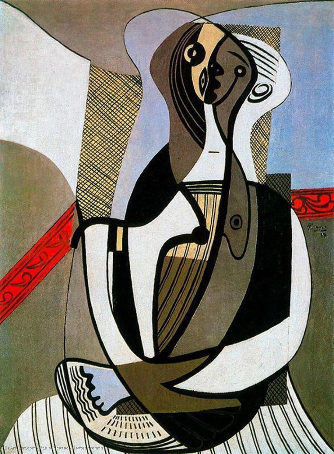 WikiOO.org - Энциклопедия изобразительного искусства - Живопись, Картины  Pablo Picasso - Сидящая женщина 8