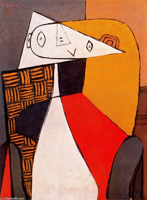 Wikioo.org - The Encyclopedia of Fine Arts - Painting, Artwork by Pablo Picasso - Seated woman 9