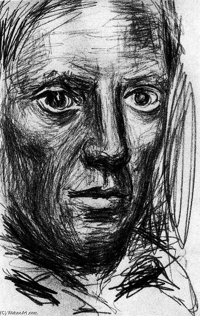 Wikioo.org - สารานุกรมวิจิตรศิลป์ - จิตรกรรม Pablo Picasso - Self-portrait 5