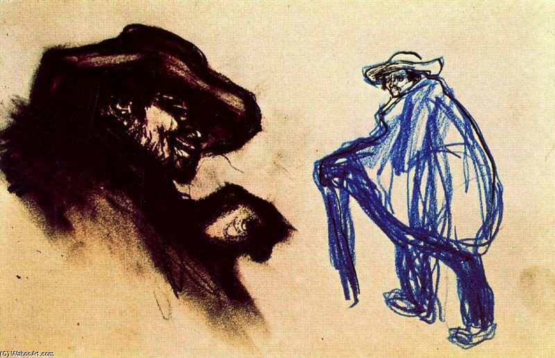 WikiOO.org - دایره المعارف هنرهای زیبا - نقاشی، آثار هنری Pablo Picasso - Silhouettes tolédanes