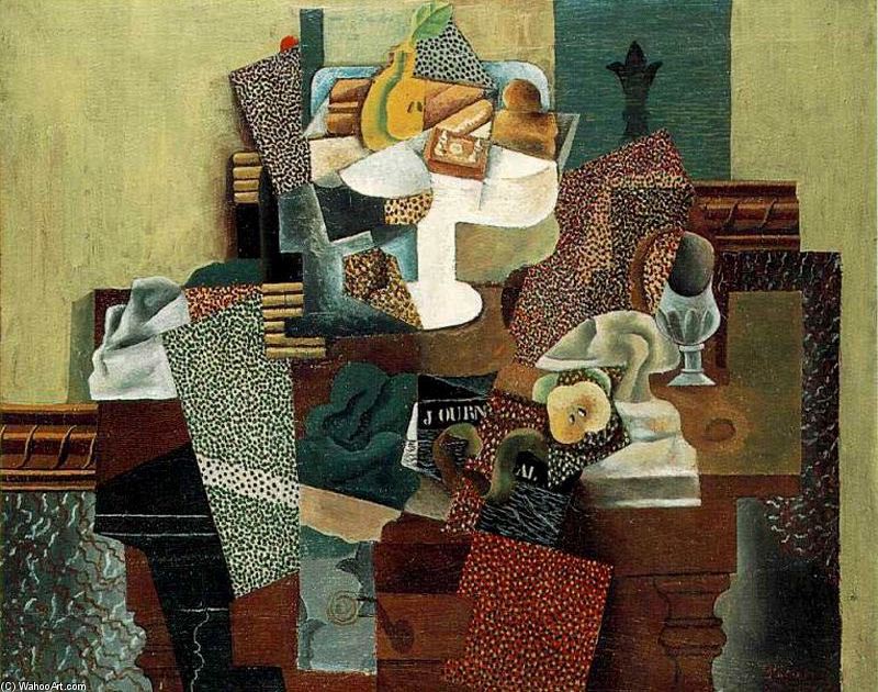 Wikioo.org - The Encyclopedia of Fine Arts - Painting, Artwork by Pablo Picasso - Still life with fruits on the table