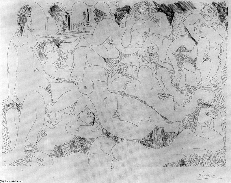 WikiOO.org - Encyclopedia of Fine Arts - Målning, konstverk Pablo Picasso - Suite 347
