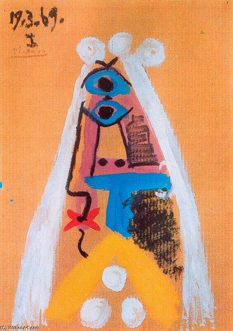 WikiOO.org - Encyclopedia of Fine Arts - Maleri, Artwork Pablo Picasso - The Bride