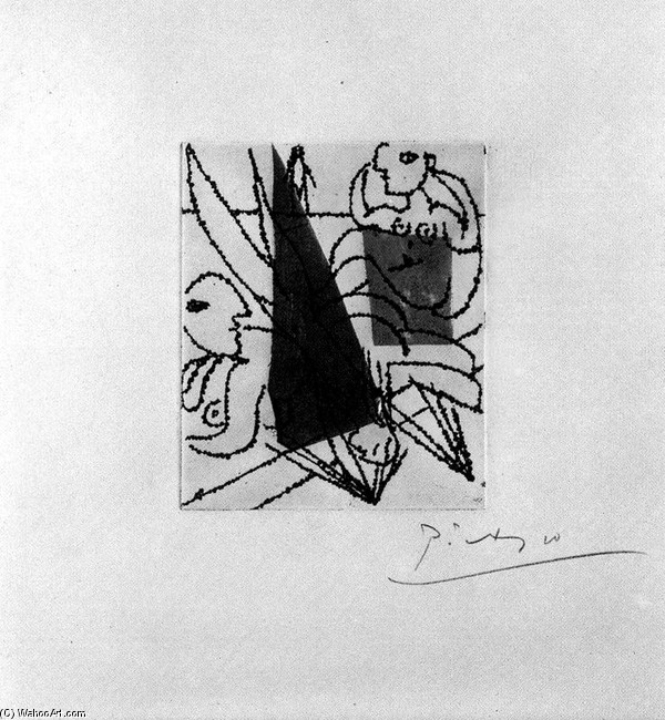 WikiOO.org - Encyclopedia of Fine Arts - Maľba, Artwork Pablo Picasso - The Diver