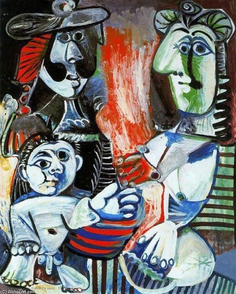 WikiOO.org - Enciclopédia das Belas Artes - Pintura, Arte por Pablo Picasso - The family