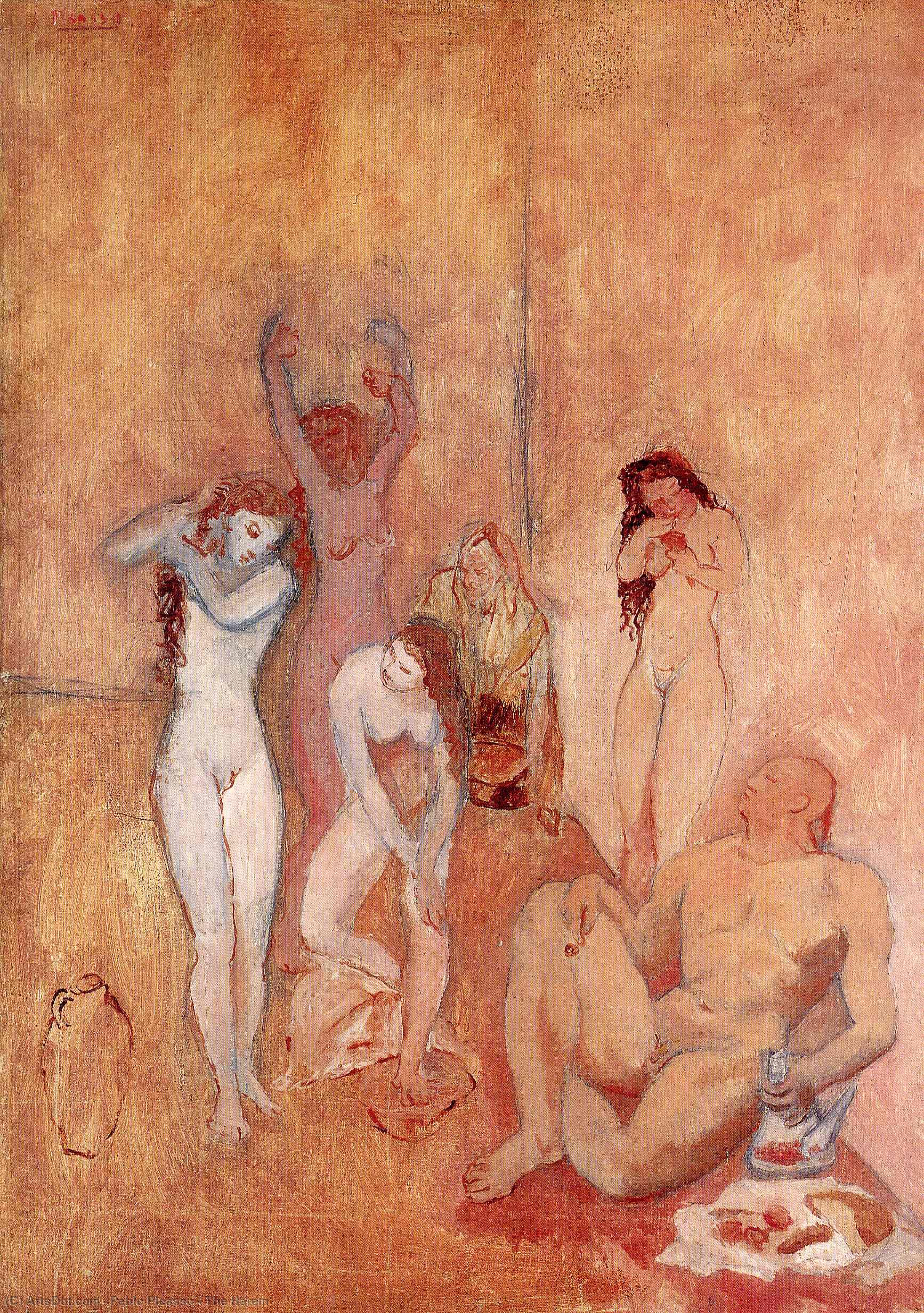 WikiOO.org - Encyclopedia of Fine Arts - Schilderen, Artwork Pablo Picasso - The Harem