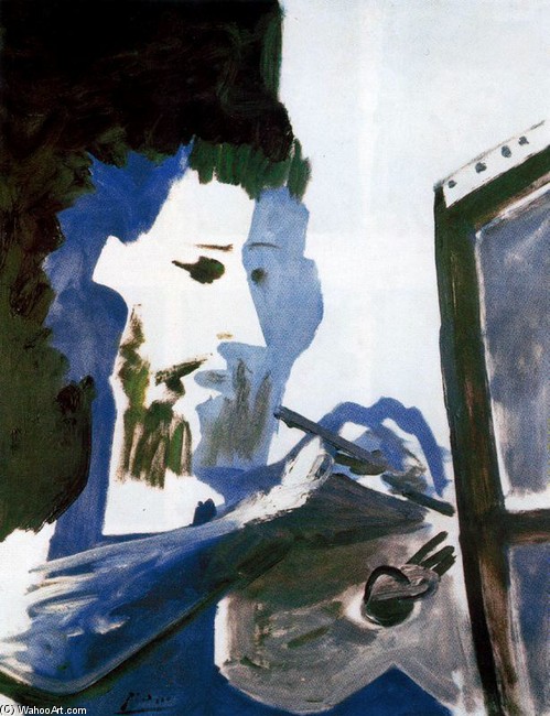 Wikioo.org - Bách khoa toàn thư về mỹ thuật - Vẽ tranh, Tác phẩm nghệ thuật Pablo Picasso - The painter 1