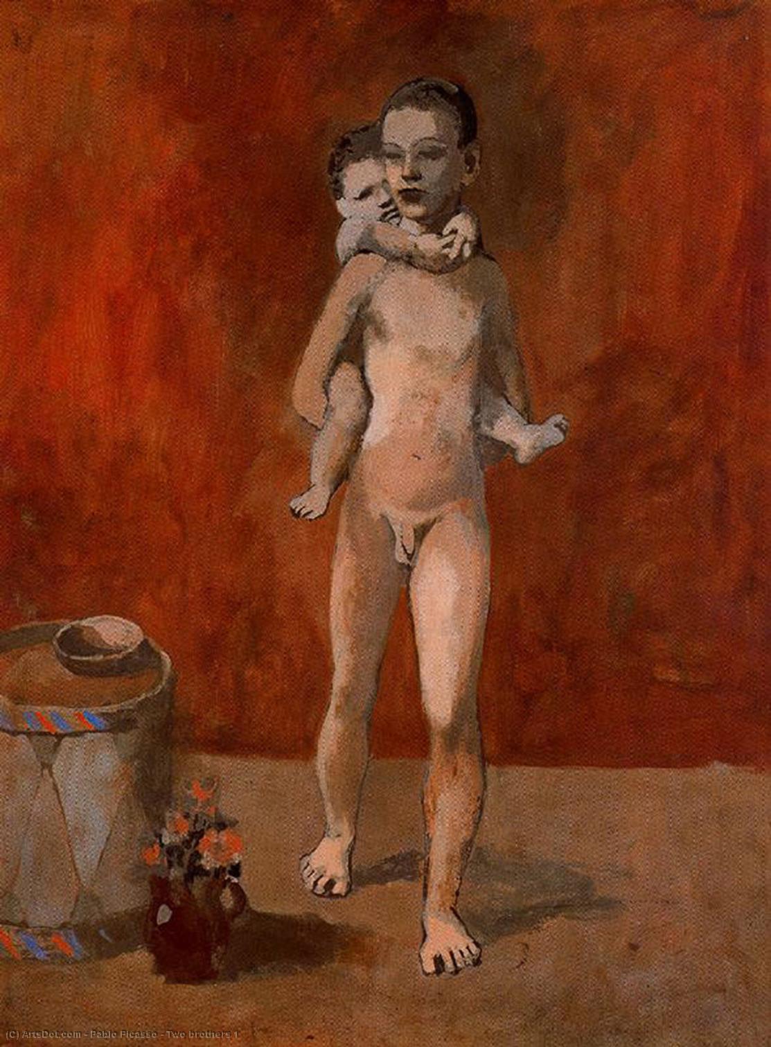Wikioo.org – La Enciclopedia de las Bellas Artes - Pintura, Obras de arte de Pablo Picasso - dos hermanos 1
