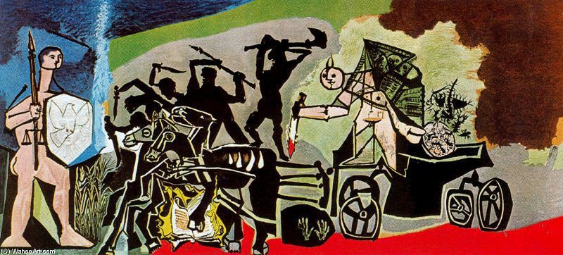 Wikoo.org - موسوعة الفنون الجميلة - اللوحة، العمل الفني Pablo Picasso - War